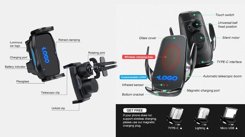 LED CAR PHONE HOLDER