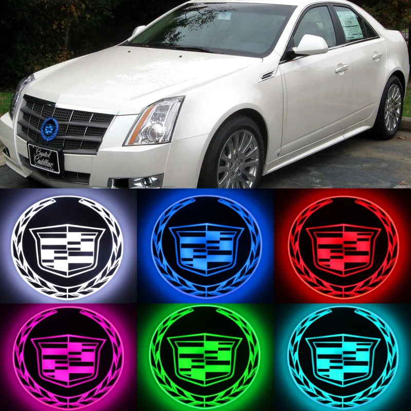 LED Car Emblem Auto Badge Light For Cadillac CTS 2003-2007