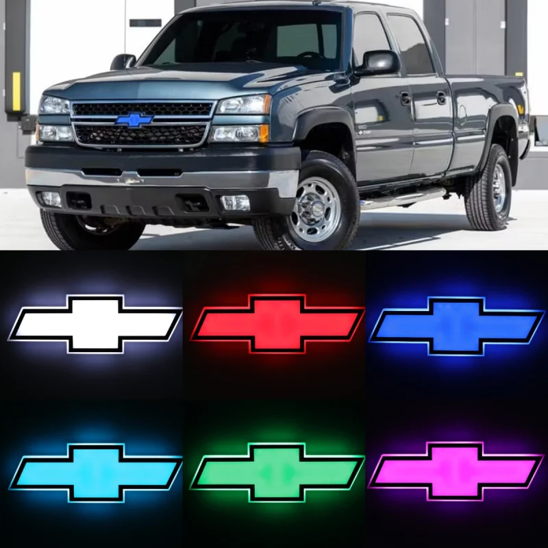 LED Car Emblem Auto Badge Light For Chevrolet Silverado 1500 2500 3500 1999-2006