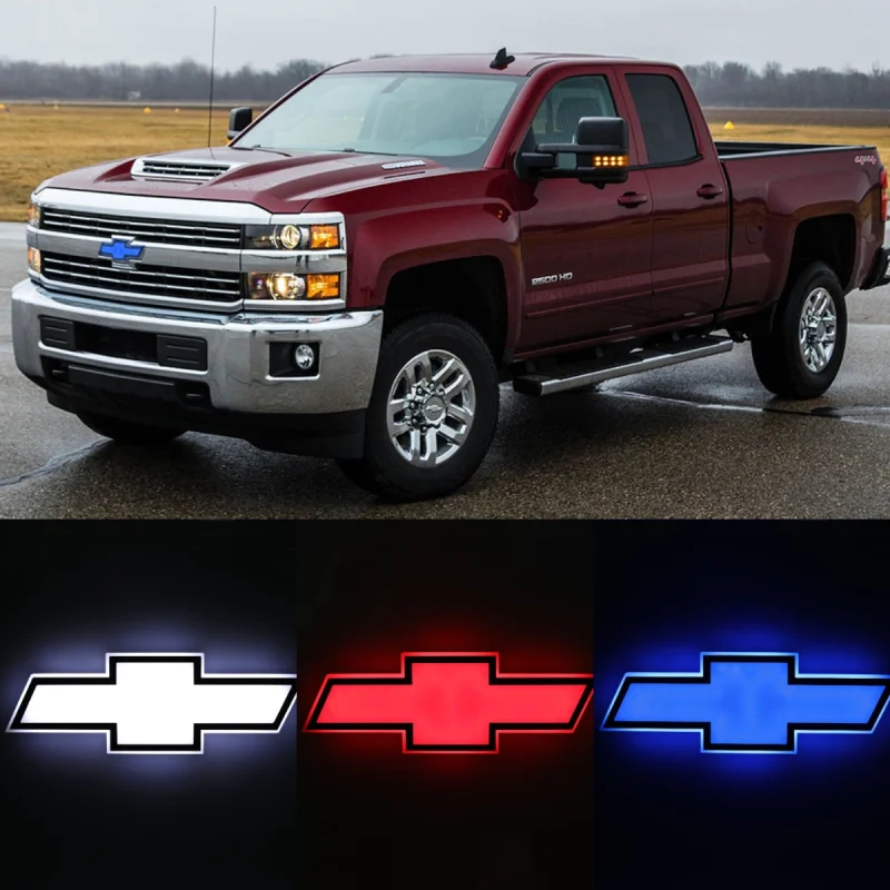 LED Car Emblem Auto Badge Light For Chevrolet Silverado 1500 2500 3500 2014-2019