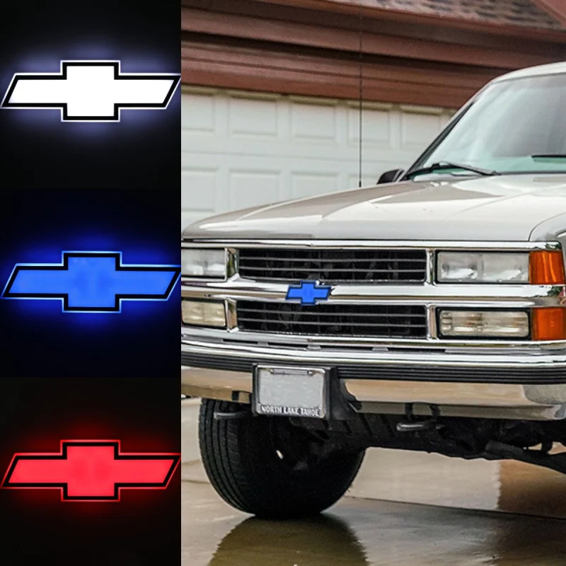 LED Car Emblem Auto Badge Light For Chevrolet Suburban 1994-2000