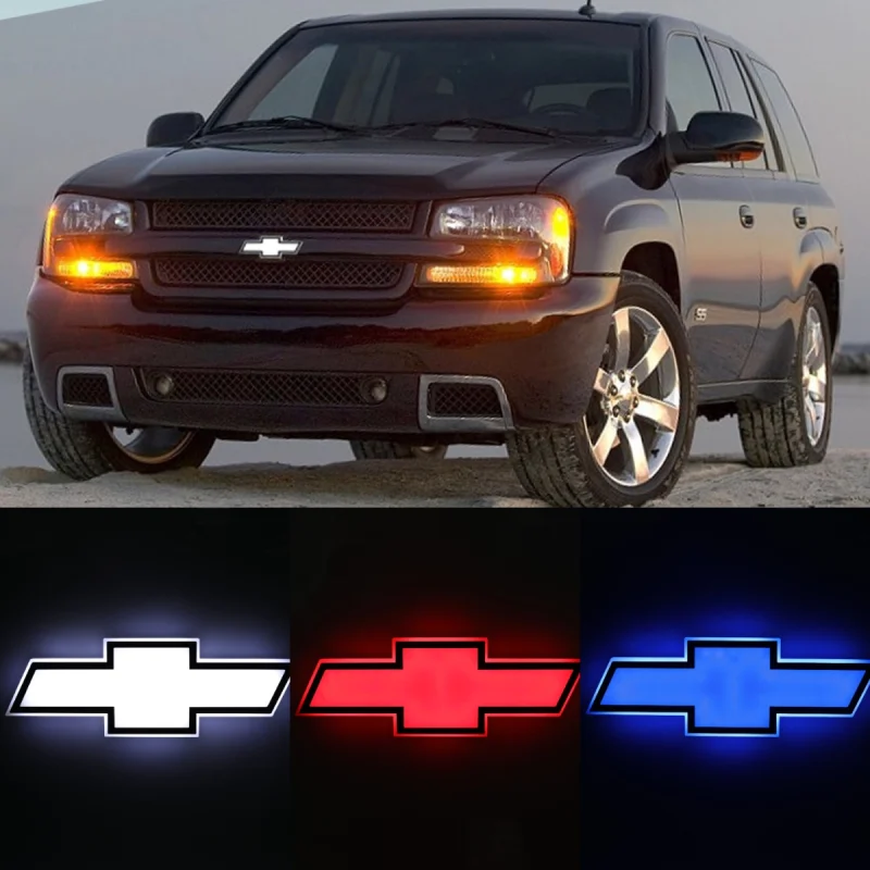 LED Car Emblem Auto Badge Light For Chevrolet Trailblazer 2002-2008