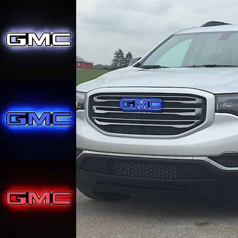 LED Car Emblem Auto Badge Light For GMC Acadia 2017-2019