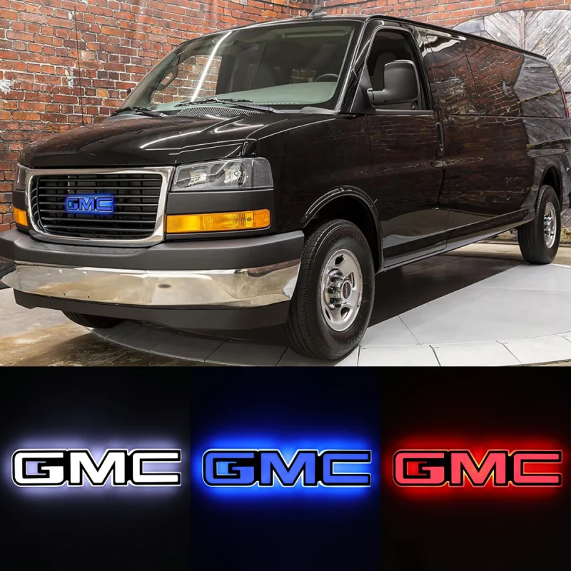 LED Car Emblem Auto Badge Light For GMC Savana 2004-2023