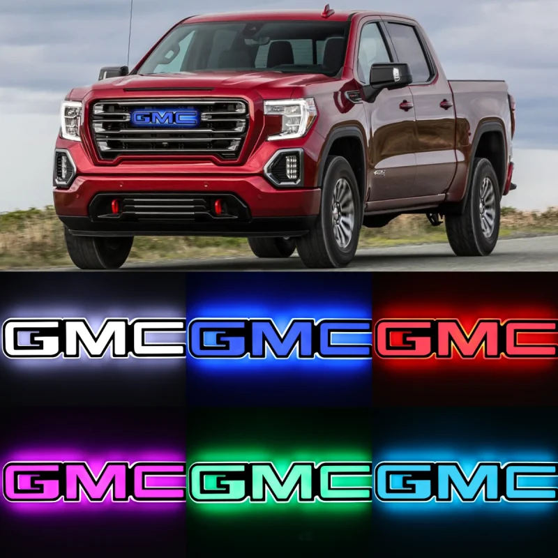 LED Car Emblem Auto Badge Light For GMC Sierra 1500 2019-2021