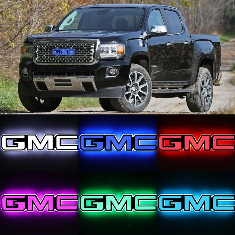 LED Car Emblem Auto Badge Light For GMC Sierra 2500HD 3500HD 2013-2019