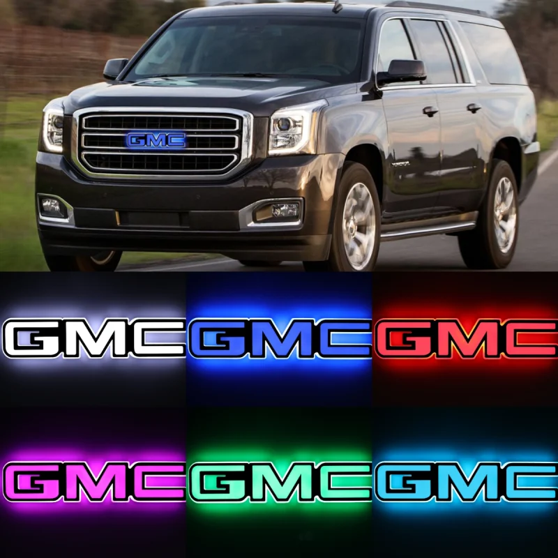 LED Car Emblem Auto Badge Light For GMC Yukon 2015-2020