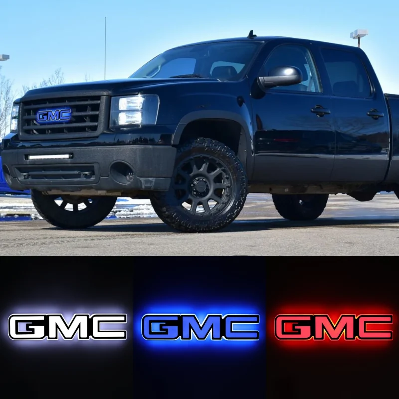 LED Car Emblem Auto Badge Light For GMC Sierra 1500 2007-2013