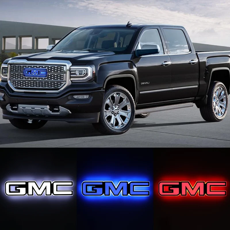 LED Car Emblem Auto Badge Light For GMC Sierra 1500 2016-2018