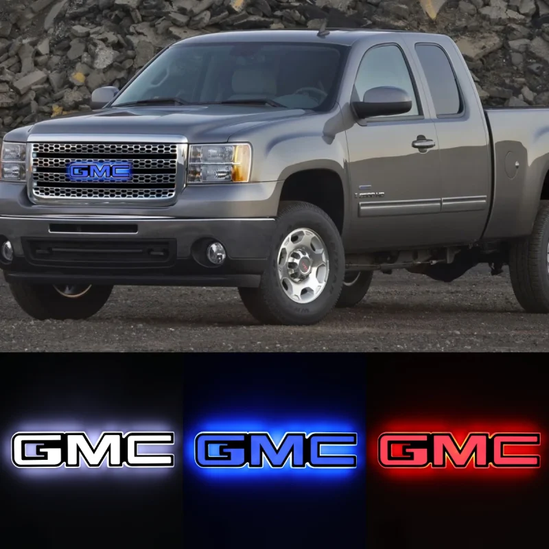 LED Car Emblem Auto Badge Light For GMC Sierra 2500HD 3500HD 2007-2014